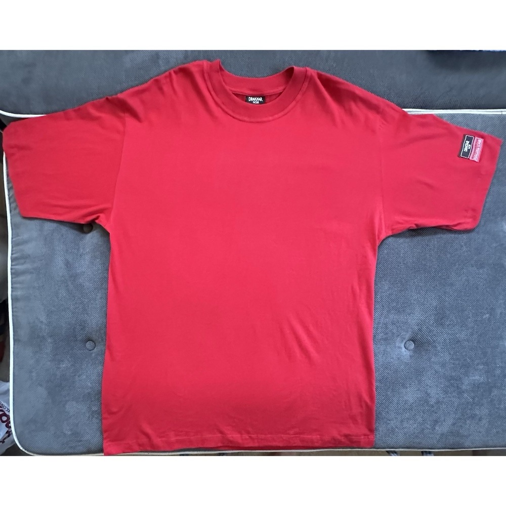 Vintage Drakkar Noir Racing Team T‎ Shirt XL 90s Guy Laroche Paris Red Patch